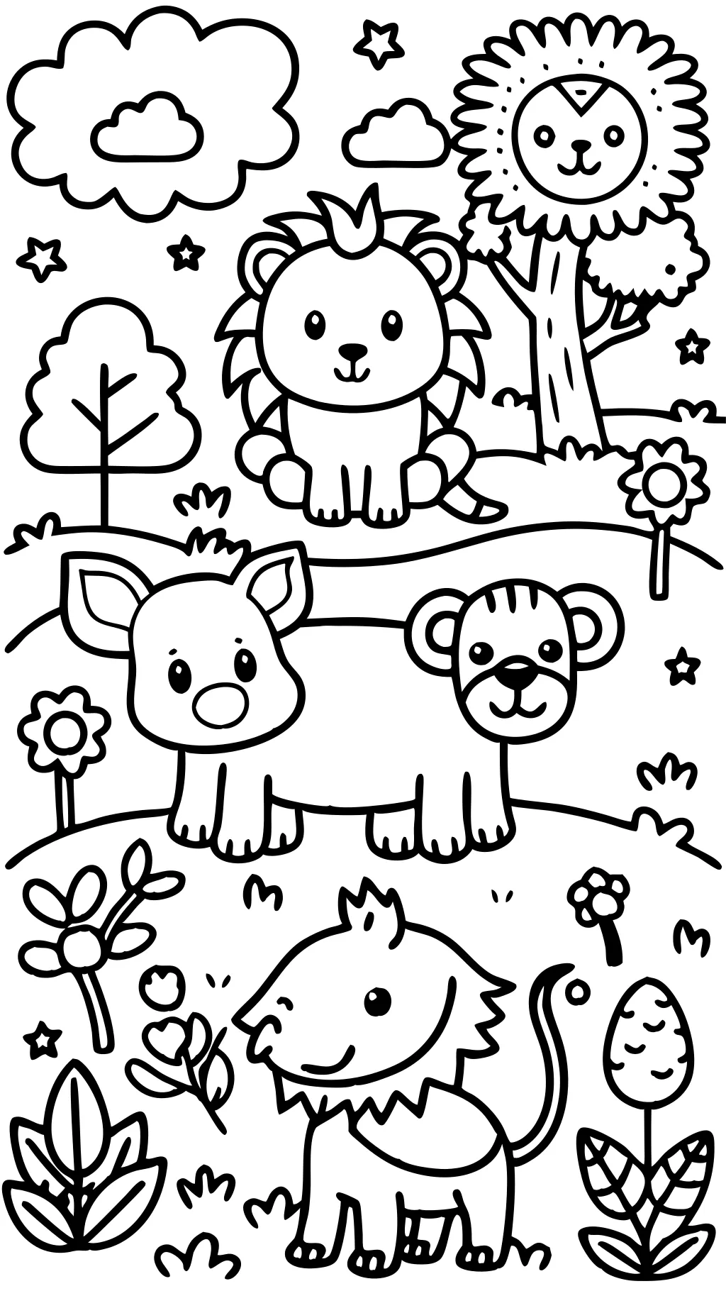 free animal coloring pages